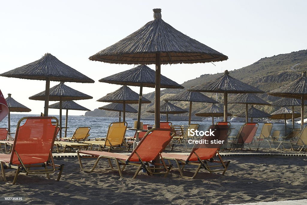 Sommer auf der griechischen Insel Lesbos, - Lizenzfrei Blau Stock-Foto