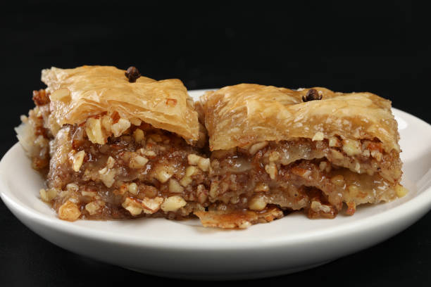 istock Two Slices Of Greek Baklava 1027364922