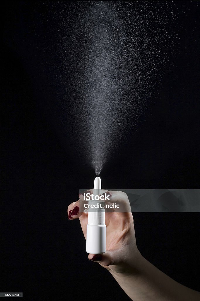 Butelka spray do nosa - Zbiór zdjęć royalty-free (Butelka)
