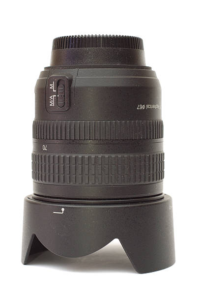 istock Photographic lens with hood 102739316