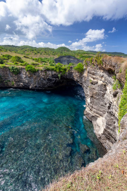 istock Portrait of Rock Arch at Broken Beach 1027394304