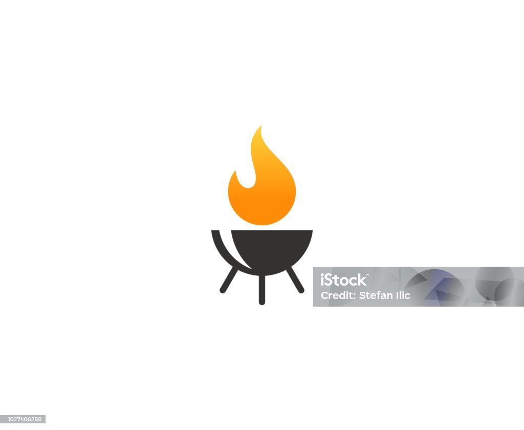 Grill-Symbol - Lizenzfrei Icon Vektorgrafik