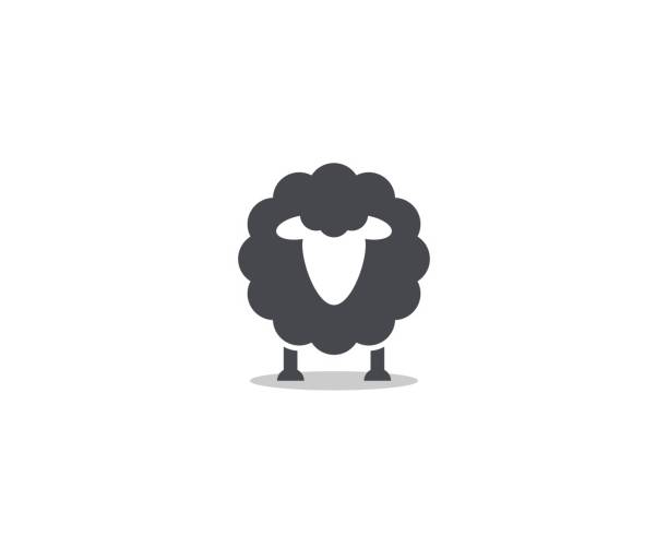 illustrations, cliparts, dessins animés et icônes de icône de mouton - sheep