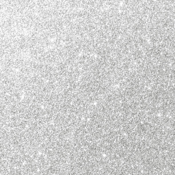 istock Silver glitter texture white sparkling shiny wrapping paper background for Christmas holiday seasonal wallpaper decoration, greeting and wedding invitation card design element 1027406862