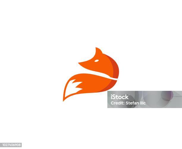 Fox Icon Stock Illustration - Download Image Now - Fox, Tail, Logo