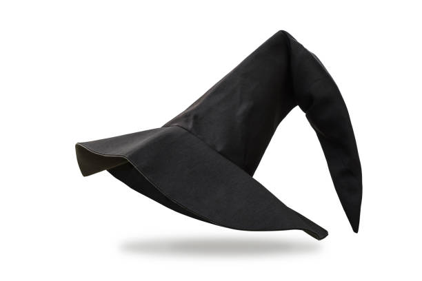 istock Halloween Witch wizard's hat isolated on white background with clipping path 1027409770