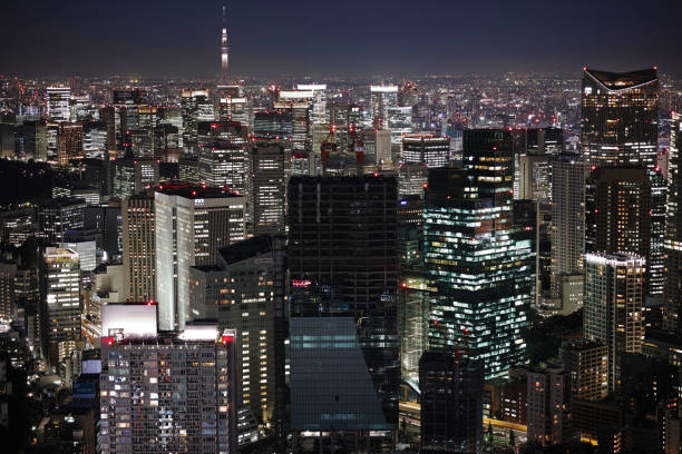 istock night view of Tokyo 1027418588