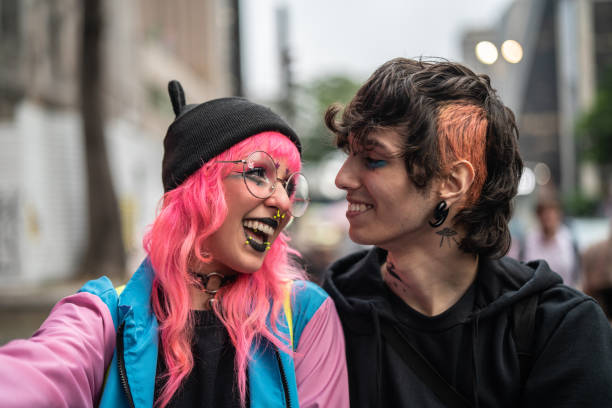 istock Alternative Lifestyle Young Friends Taking a Selfie 1027424320