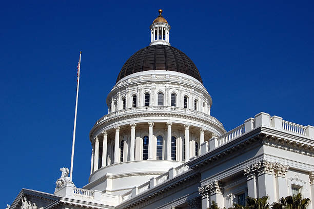 California State Capitol Dome stock photo