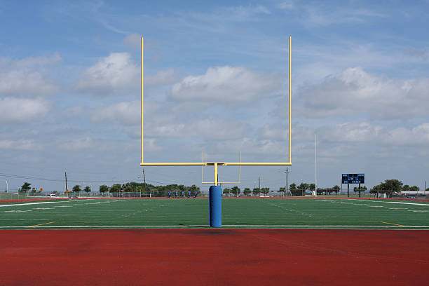 istock Football Field Goal Posts 102743602