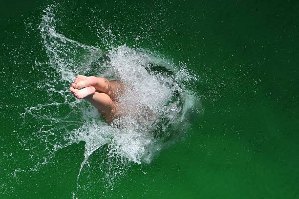 Diving Splash stock photo