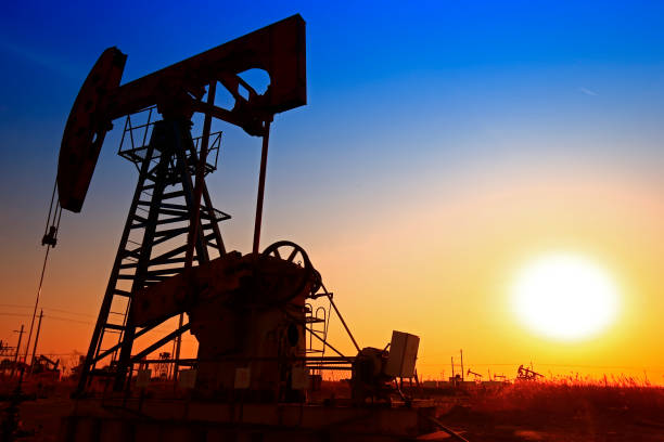 istock The oil pump, industrial equipment 1027441090