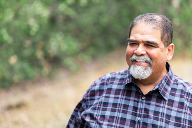 Senior Mexican Man Smiling