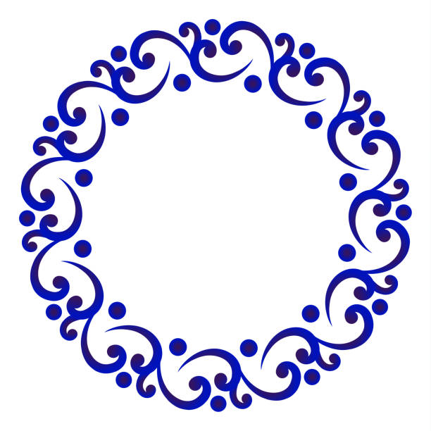 декоративный круглый - doily lace circle floral pattern stock illustrations