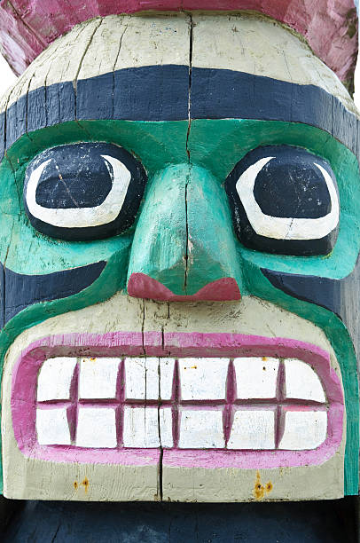 istock Details of totem pole 102746394