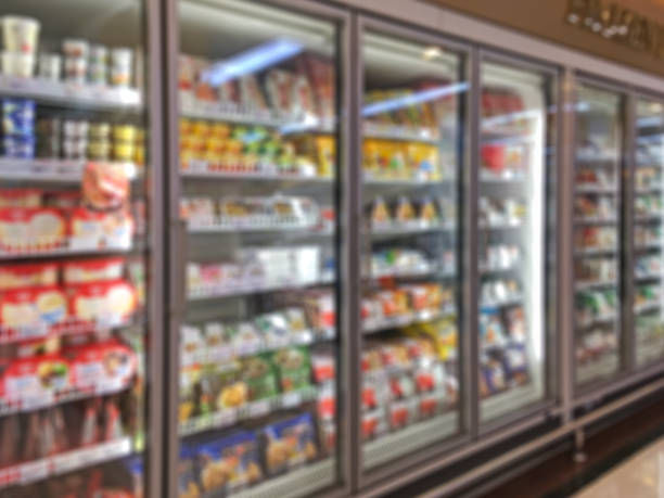 istock Supermarket shelf defocus background 1027466922