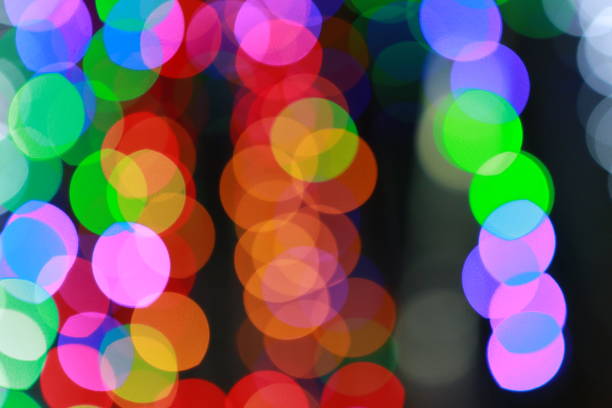 istock Abstract colorful bokeh lights background. 1027467058