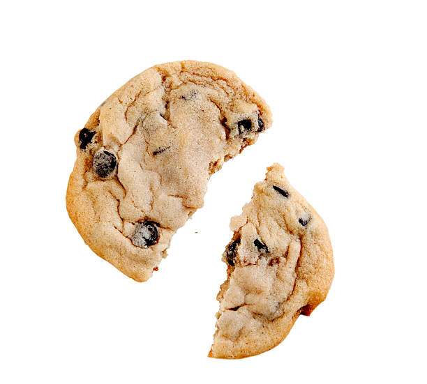 chocolate chip cookie stock photo