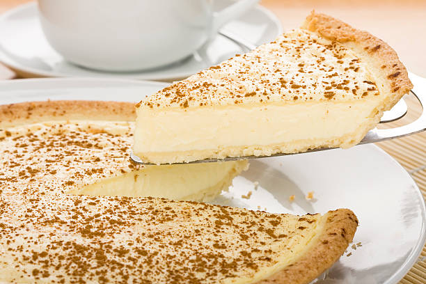 Crostata di latte - foto stock