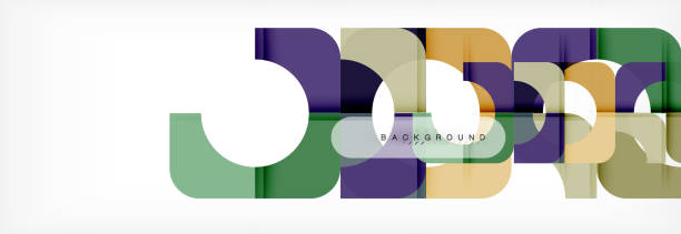 istock Colorful squares composition abstract banner. Illustration for business brochure or flyer, presentation and web design layout 1027517404