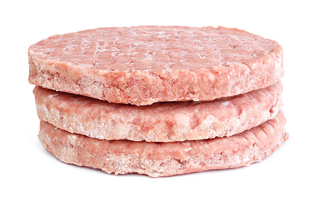 istock Three Frozen Hamburger Patties 102752037