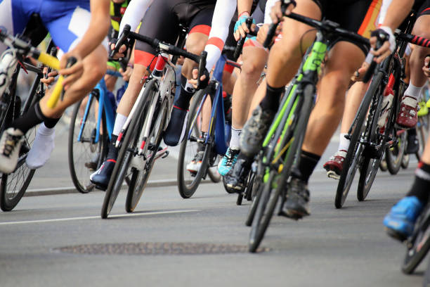 corsa in bicicletta, primo tempo - giro ditalia foto e immagini stock