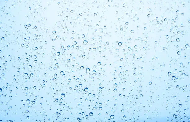 Photo of Water drops on glass, rain drop