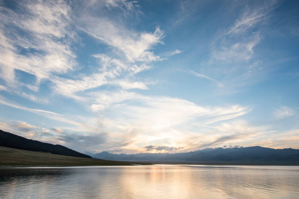 Sunset Abeautiful sunset with beautiful clouds atmosphere stock pictures, royalty-free photos & images