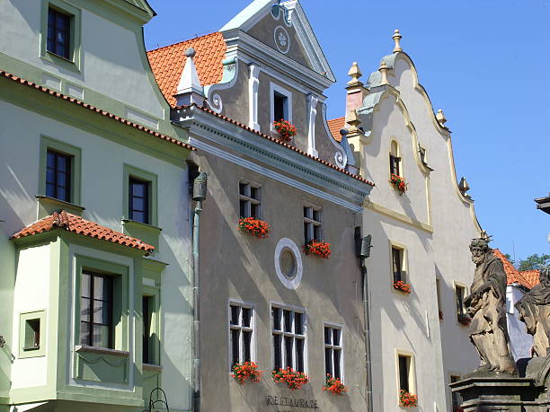 istock Cesky Krumlov, Baroque Houses in Town Square 102753886