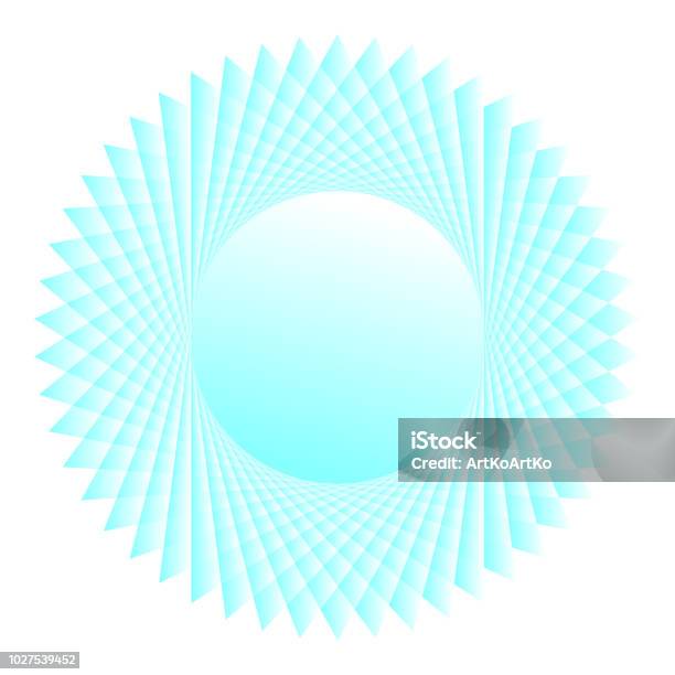 Rounded Blue Vector Pattern Abstract Rounded Soft Blue Texture With Detailed Geometric Pattern Ring ...
