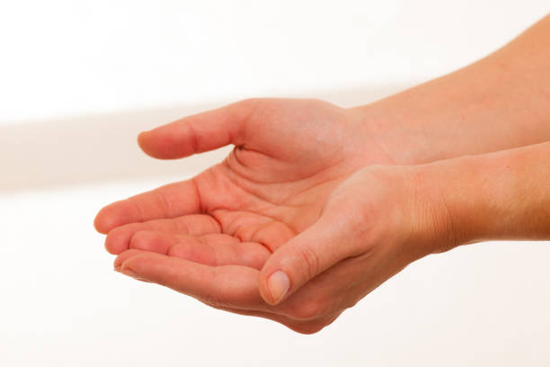 istock Woman hands over white background 1027542804
