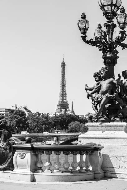 istock Pont Alexandre III Bridge (details) and Eiffel Tower. Paris, France 1027578104