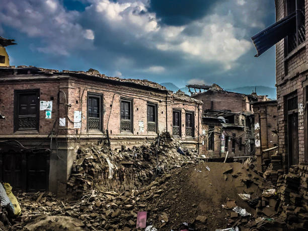 istock Nepal disaster 2015 at Kathmandu, Earthquake 1027578894