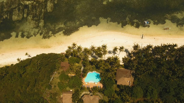 istock Aerial view beautiful beach on a tropical island. Philippines, Anda area 1027594612
