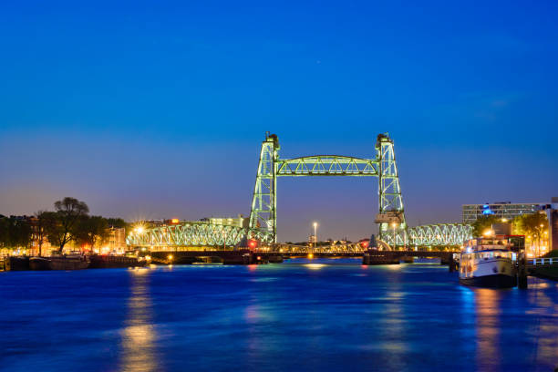 istock De Hef old railroad bridge in Rotterdam, Netherlands 1027599676