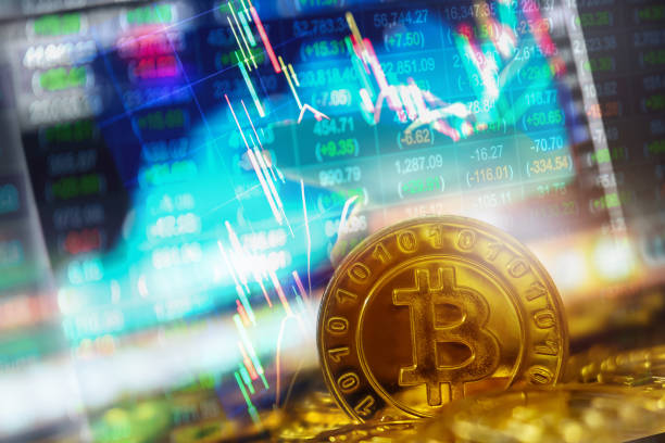istock New virtual money concept, Gold Bitcoins ( btc )  is Digital crypto-currency use blockchain Technology for 
Financial transactions in change the world 1027604802