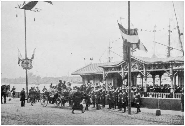 istock Navy and Army antique historical photographs: Celebrations 1027608002