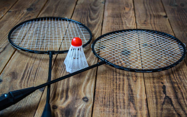 istock a badminton rocket and for a game badminton 1027608344