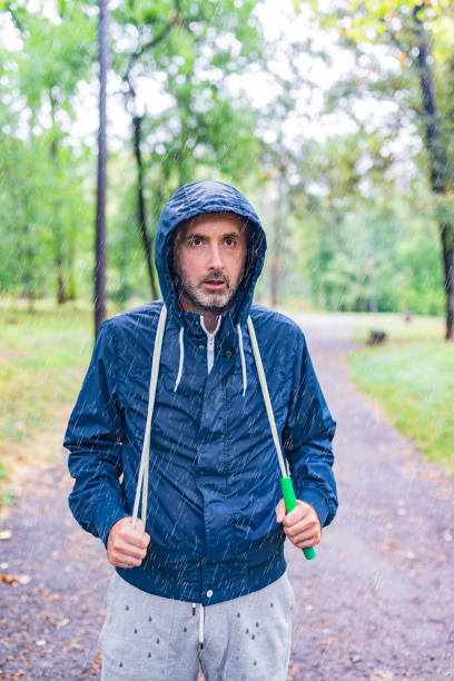 istock Mid Aged Athlete Walking in the Park 1027614846