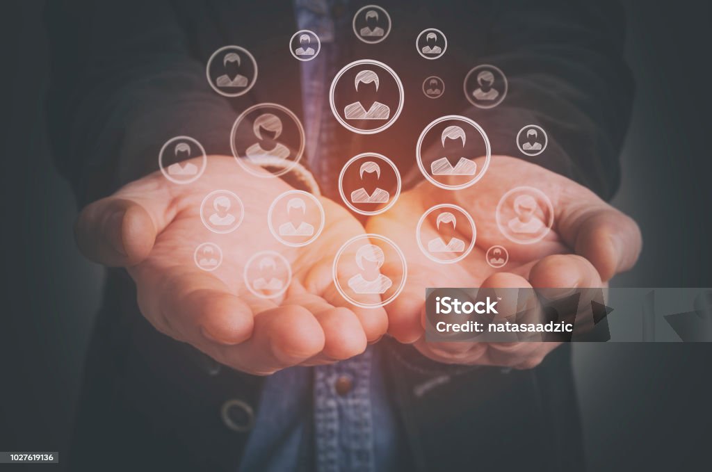 Human resources Customer care, care for employees, human resources, employment agency and marketing segmentation concepts. Customer Stock Photo