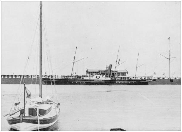 istock Navy and Army antique historical photographs: Russian Navy Ceremony 1027620500