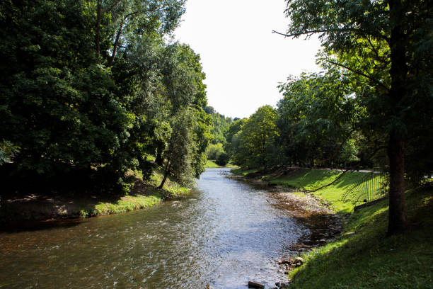 istock Vilnele river in Bernardinai park 1027624434