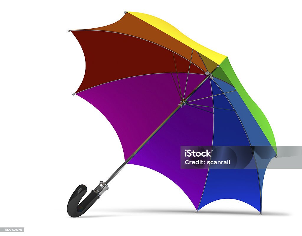 Regenbogen Regenschirm - Lizenzfrei Accessoires Stock-Foto