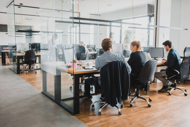 istock Group of people working in the office 1027634544