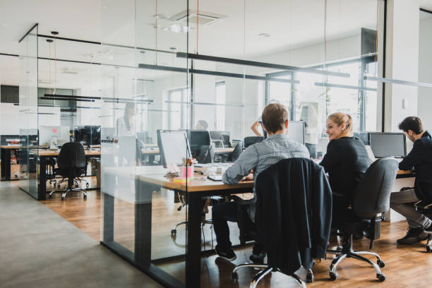 istock Businesspeople brainstorming in the office 1027634572