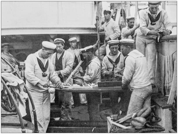 istock Navy and Army antique historical photographs: Carpenter 1027639652