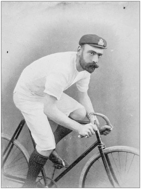 istock Navy and Army antique historical photographs: Navy Cyclists 1027642376