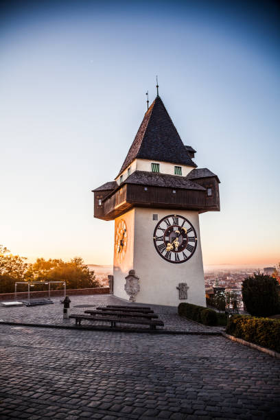 istock Graz clock tower at morning, Styria, Austria 1027654060