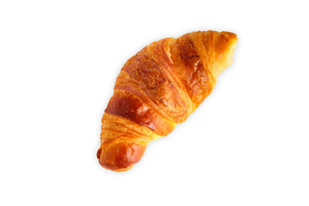 istock Top view of croissant bread 1027666346