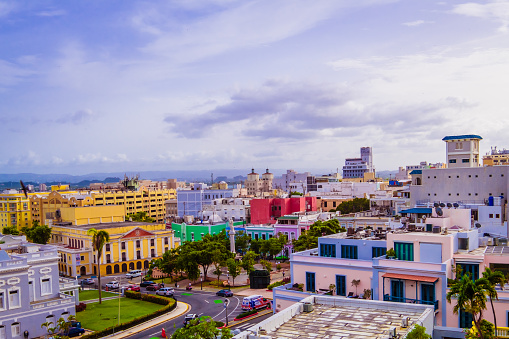 Colorful Street of old San Juan, Puerto Rico